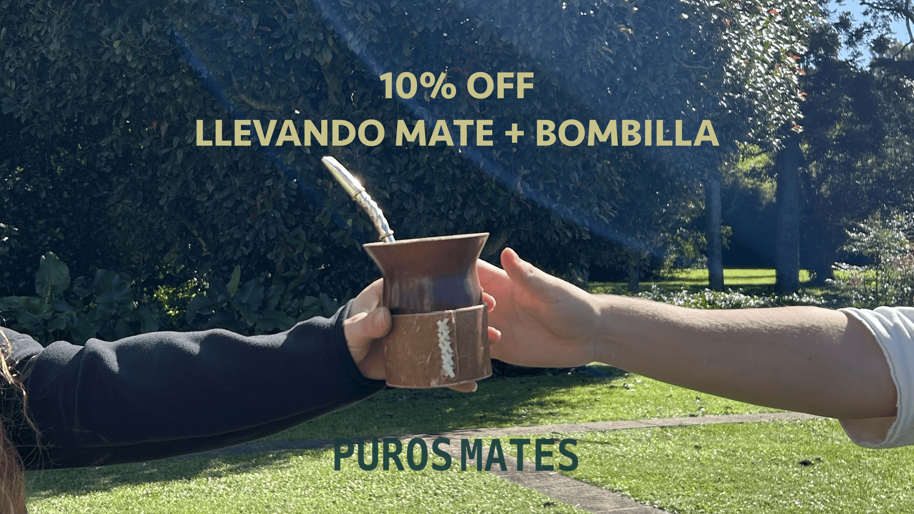 10% de descuento llevando mate + bombilla